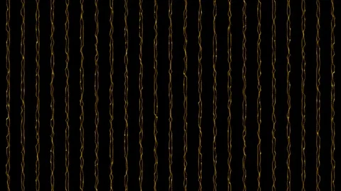 Abstract golden dots black background animation gold color particles dots waving Stock Footage 273522855