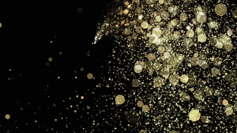 Abstract Golden Dust Particles background. Stock Footage 167056955
