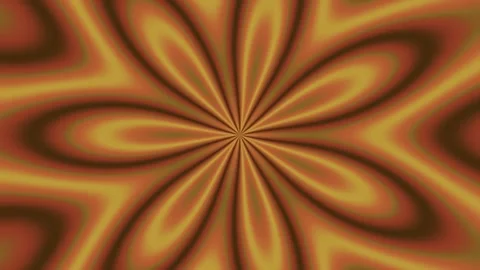 Abstract Golden Flower Pattern Motion Graphic Background Stock Footage 333072865
