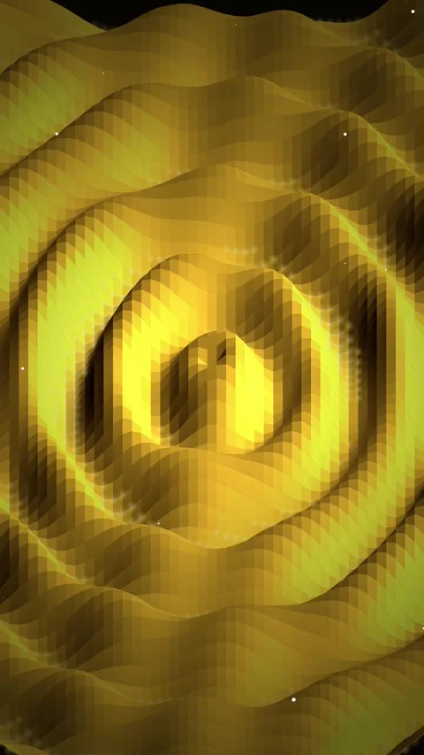 Abstract golden fluid energy wave background loop cinematic motion texture Stock Footage 344934235