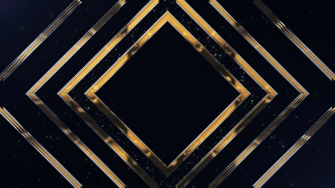 Abstract Golden Frame Background Video stock 247493878