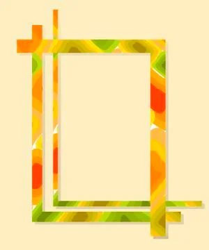 Abstract golden frame. EPS10 vector illustration. Stock Illustration