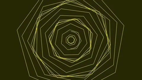 Abstract golden geometric network lines connecting data nodes on dark backg.. Stock Footage 342094446