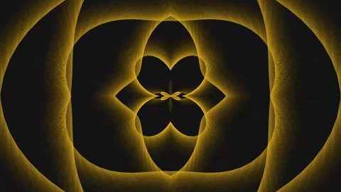 Abstract Golden Geometric Pattern with Soft Glowing Light Effect Stock Footage 329952276