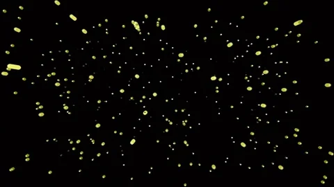 Abstract golden glitter burst explosion effect for magic, celebration backg.. Stock Footage 340377895
