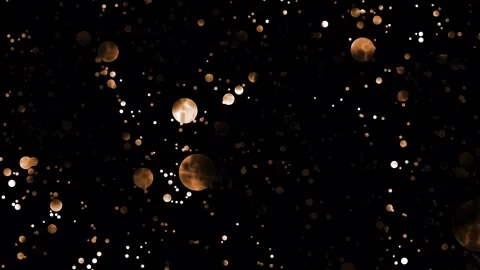 Abstract golden glitter particles motion Stock Footage 323344399