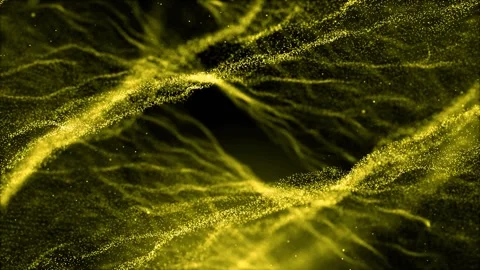 Abstract golden glitter particles movement luxury background loop animation Stock Footage 327593545