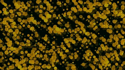 Abstract Golden Glitter Stream Stardust Bokeh Magic Background Effect Stock Footage 337658254
