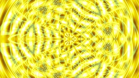 Abstract golden glowing geometric background with radiating energy patterns Stock-Footage 339497556