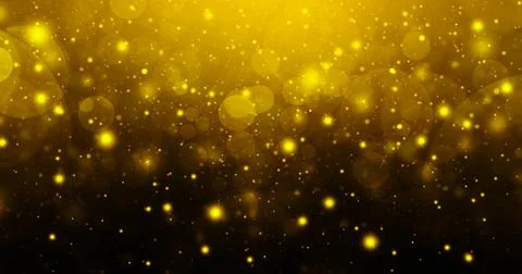Abstract golden gradient bokeh background Stock Illustration