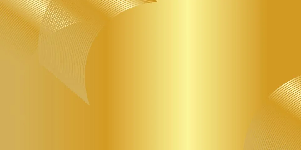 Abstract golden gradient geometric wave background texture Stock Illustration