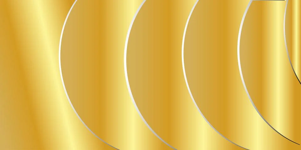 Abstract golden gradient geometric wave background texture Stock Illustration