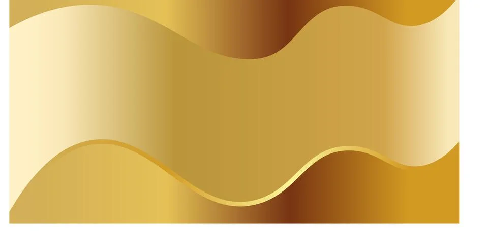 Abstract golden gradient geometric wave background texture Stock Illustration