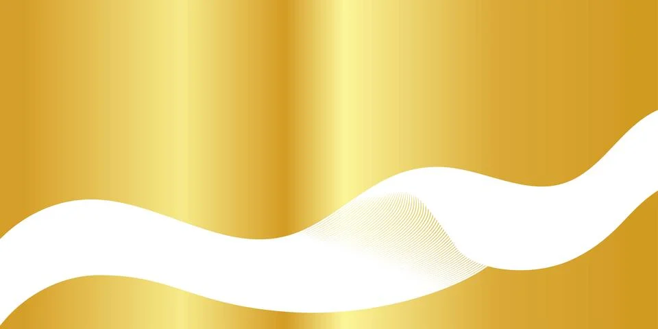 Abstract golden gradient geometric wave background texture Stock Illustration