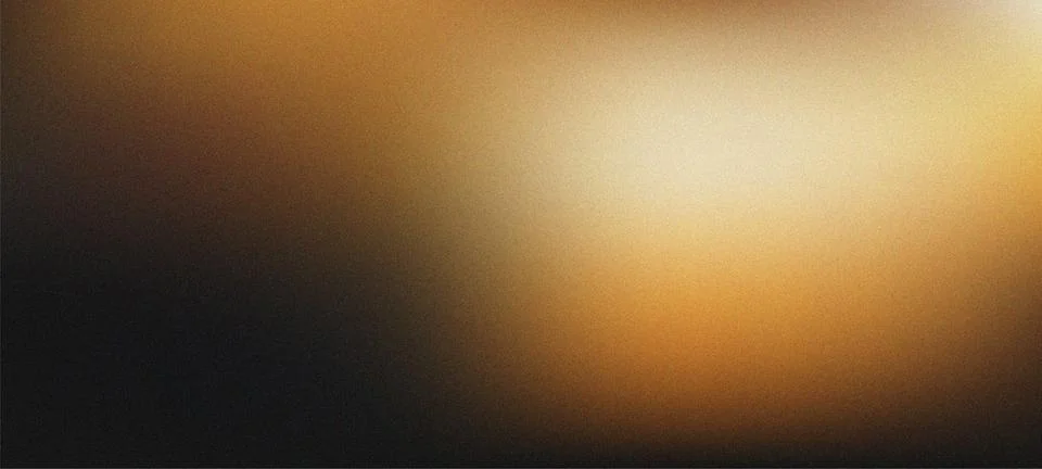 Abstract Golden Grainy Gradient Background with Soft Cinematic Light Leak a.. Stock Illustration