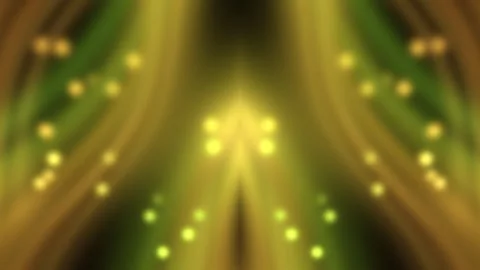 Abstract Golden Green Light Rays Seamless Loop Stock Footage 340525028