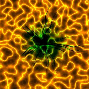 Abstract golden green vibrant pattern Stock Illustration