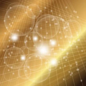 Abstract golden grid circle light background Stock-Illustration
