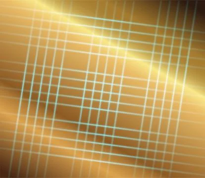 Abstract golden grid perspective space background Stock Illustration