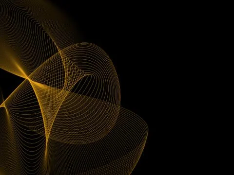 Abstract Golden Grid Wave Background Illustrazione stock