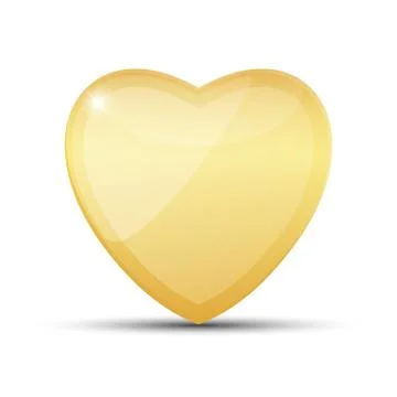 Abstract golden heart Illustrazione stock