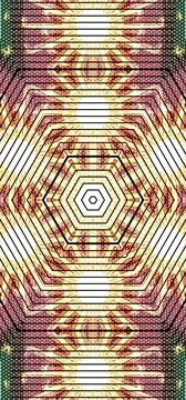 Abstract golden hexagon light pattern for futuristic digital background. Stock Illustration