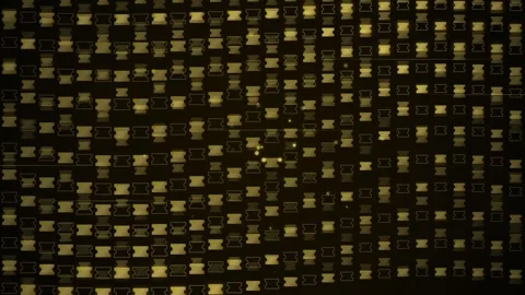 Abstract Golden Hourglass Pattern Background Loop - Time Flow Concept Stock Footage 346661975