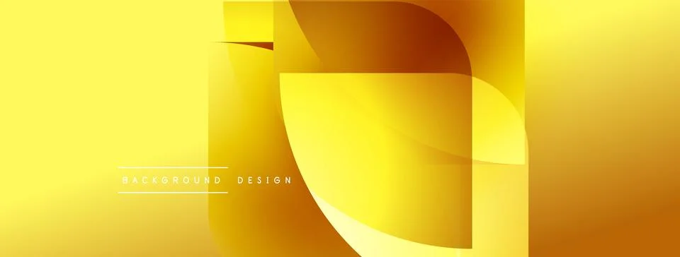 Abstract golden layers create dynamic composition. Smooth gradients, modern イラスト素材
