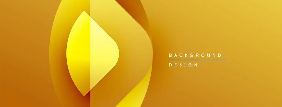 Abstract golden layers create dynamic visual flow. Warm hues suggest luxury, Illustrazione stock