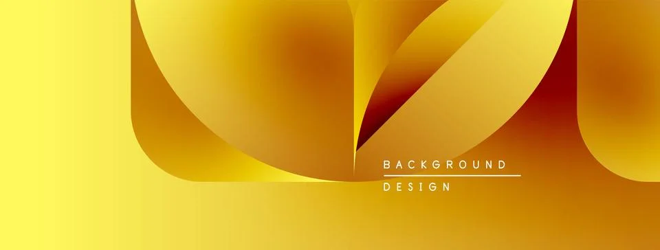 Abstract golden layers create dynamic visual flow. Warm hues blend, suggesting Stock Illustration