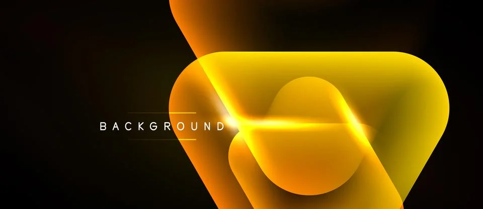 Abstract golden layers create dynamic flow. Bright gradients suggest movement Stock Illustration