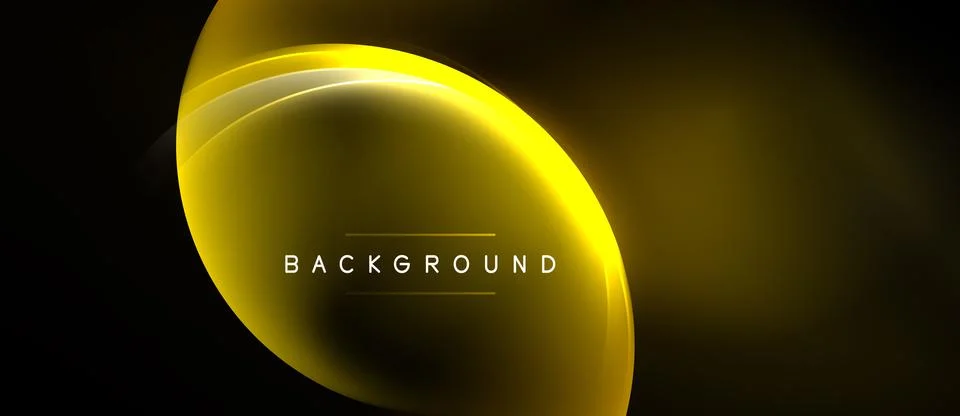 Abstract golden layers create luminous effect. Dark background emphasizes b.. Stock Illustration