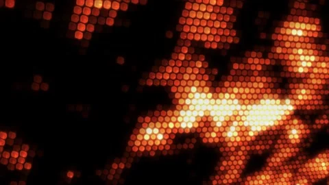 Abstract Golden LED Dot Array Concert Stage Background Seamless Loop Stock Footage 342231572