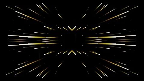 Abstract Golden Light Burst and Speed Lines Motion Graphics 스톡 동영상 344279904
