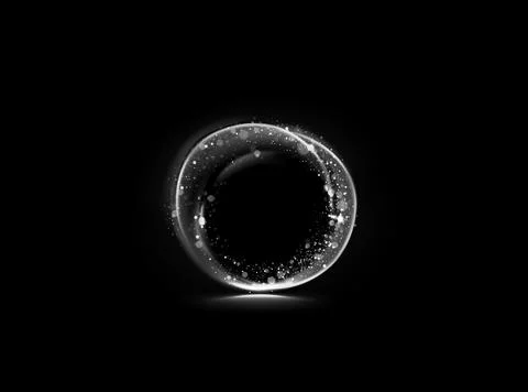 Abstract golden light circle effect. Stock Illustration