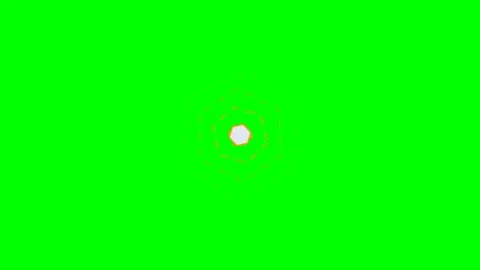 Abstract golden light energy explosion isolated on a vivid green background Stock Footage 341839682