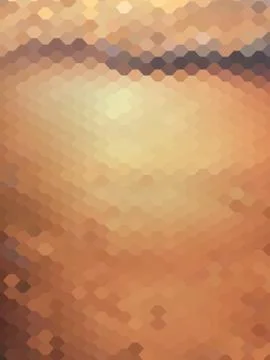 Abstract golden light from hexagon pattern Stock Illustration