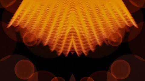 Abstract Golden Light Rays and Amber Bokeh Vintage Background Stock Footage 340590081