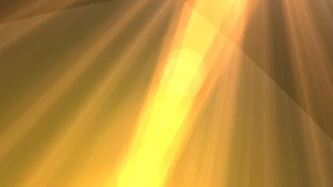 Abstract Golden Light Rays and Flare Effect with Bright Radiance and Warm Glow Stock Illustration