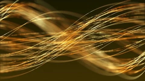 Abstract Golden Lights Lines Motion Background Stock Footage 201780404