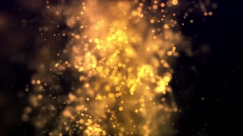 Abstract Golden Lights Particles Background Loop Stock-Footage 201953783