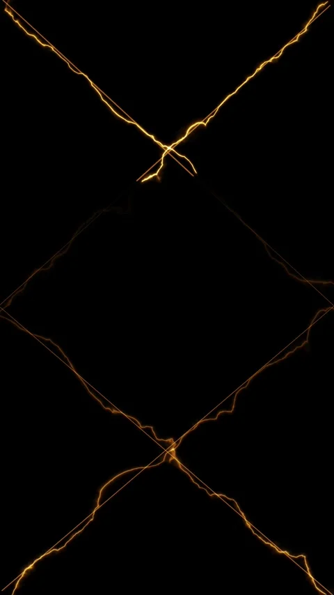 Abstract golden lines with electric current. 動画素材 331898632