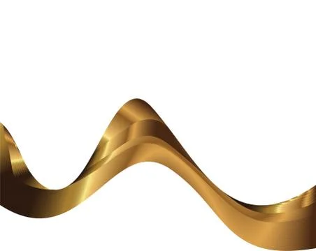 Abstract golden lines Stock Illustration