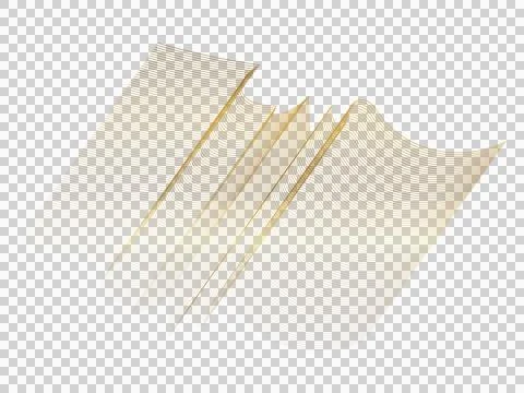 Abstract golden lines pattern with wavy shapes and minimalist geometric str.. 스톡 일러스트