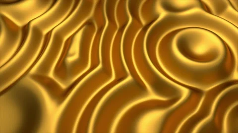 Abstract Golden Liquid Background Video stock 247495892