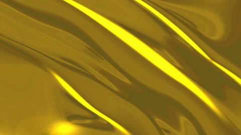 Abstract golden liquid surface with motion waves. Gold rich wavy background Stock-Footage 133115482