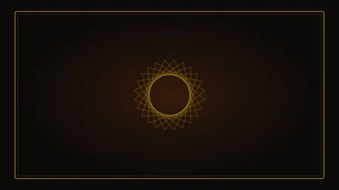 Abstract golden mandala pattern background for meditation yoga spiritual desi Stock Footage 343632852