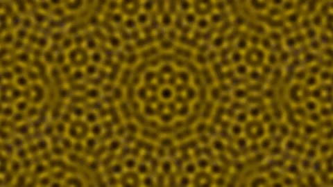 Abstract Golden Mandala Pattern Loop for Spiritual Meditation and Yoga 库存影片 336881248