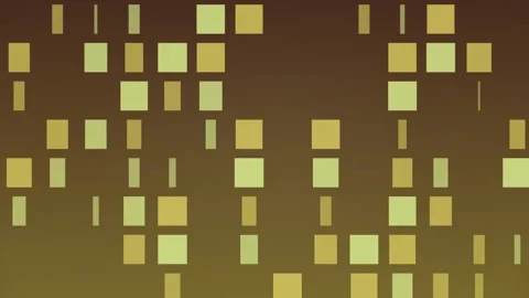 Abstract Golden Mosaic Background with Flickering Square Patterns Stock Footage 344848823