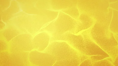 Abstract Golden motion wave dots particles on gold gradient background. Stock Footage 240701062